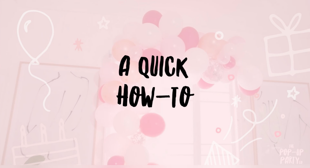 how to make a balloon garland video tutorial