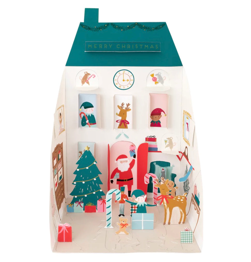 Santa s House Advent Calendar Meri Meri The Pop Up Party Co  santa-s-house-advent-calendar-meri-meri-the-pop-up-party-co