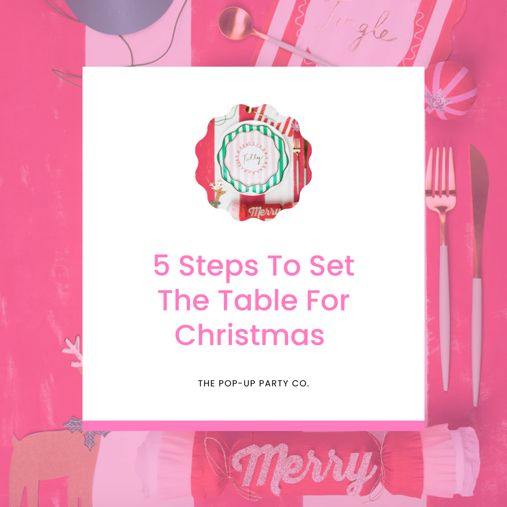 5 Steps To Set The Table For Christmas